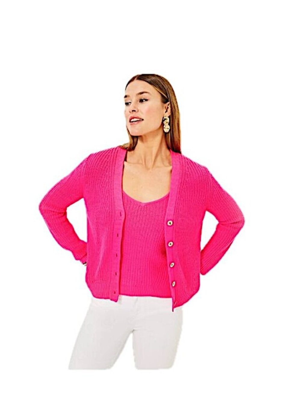 Lilly Pulitzer Bristow Cardigan in Passion Fruit Pink Women's XS  NEW